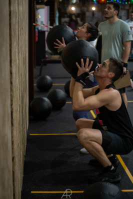 Wall balls, ambiance compét'