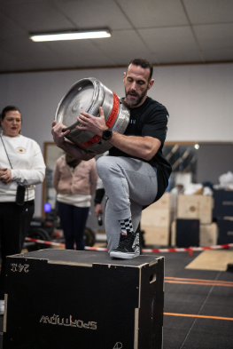 Step-up sur box avec keg